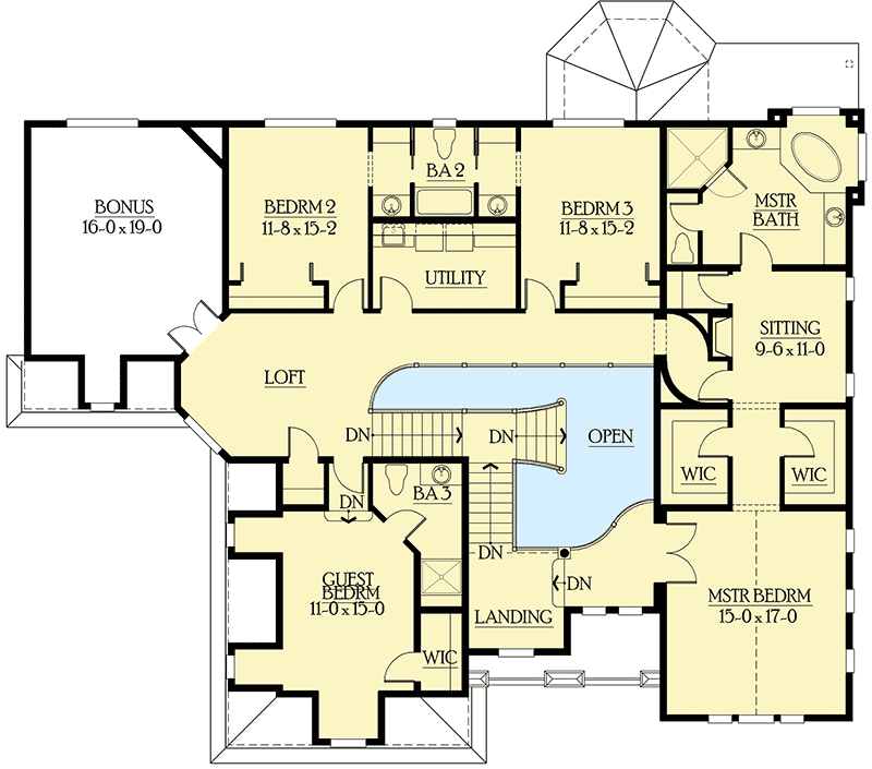 Plan 23197JD: Finished Basement Doubles as In Law Suite - Floor Plan - 2nd Level - Craftsman, Northwest