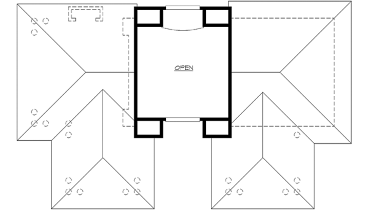 Plan 23452JD: Poolhouse with Outdoor Spaces - Floor Plan - 2nd Floor - Cottage, Shingle, Vacation