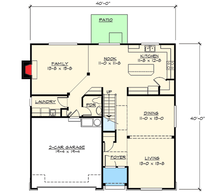 Plan 23476JD: Contemporary Northwest Styling - Floor Plan - Main Level - Northwest