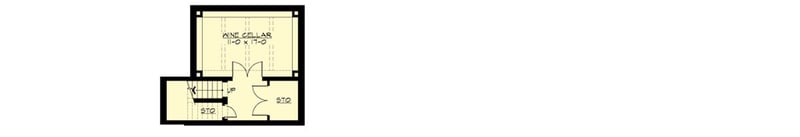 Plan 23547JD: 5-Bed 5880 Square Foot Shingle Style Home Plan  - Floor Plan - Wine Cellar Under The Nook - New American, Northwest, Shingle