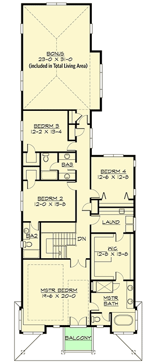 Plan 23592JD: Unique Shingle Style House Plan - Floor Plan - 2nd Floor - Northwest, Shingle