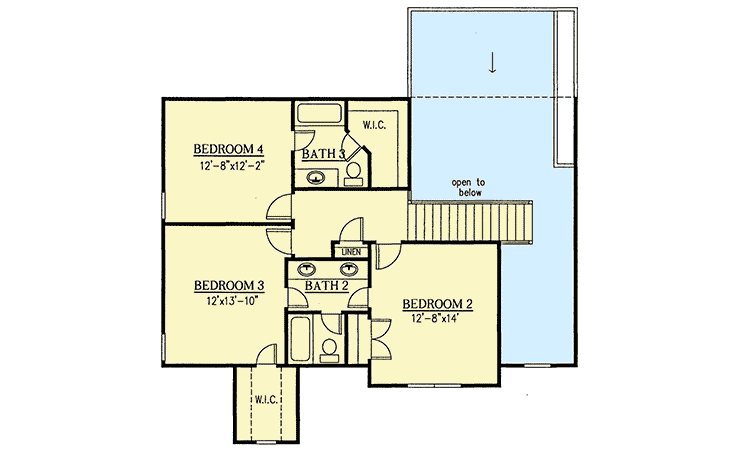 Plan 24332TW: Master Down Masterpiece - Floor Plan - 2nd Floor - Traditional
