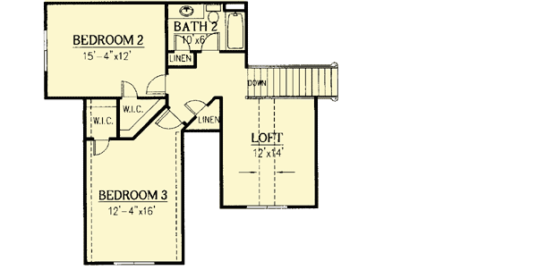 Plan 24333TW: Magnificent Family Room Windows - Floor Plan - 2nd Floor - European, Traditional