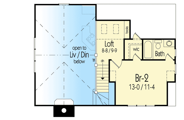Plan 26708GG: Craftsman Cottage With Great Outdoor Spaces - Floor Plan - 2nd Floor - Cabin, Cottage, Craftsman, Mountain, Rustic, Vacation