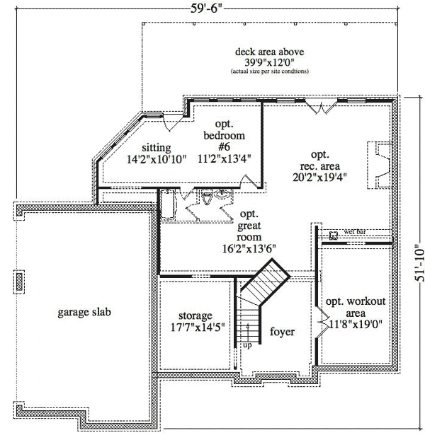 Plan 29835RL: Spectacular Master Suite - Floor Plan - Unfinished Basement - European, Traditional