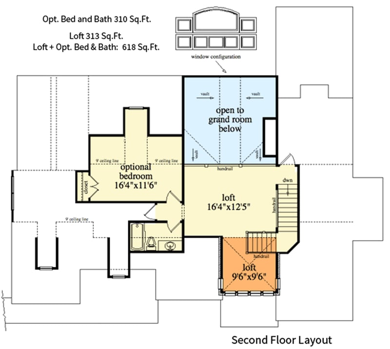 Plan 29877RL: Flexible Mountain Craftsman House Plan - Floor Plan - 2nd Floor - Craftsman, Rustic, Transitional
