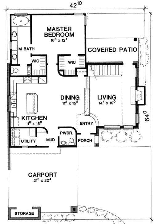 Plan 31139D: Unique Contemporary Home Plan - Floor Plan - Main Level - Contemporary