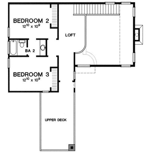 Plan 31139D: Unique Contemporary Home Plan - Floor Plan - 2nd Floor - Contemporary