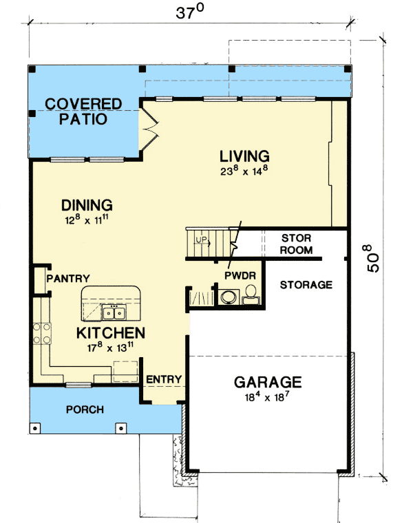 Plan 31140D: Angular 3 Bed Modern Home Plan - Floor Plan - Main Level - Contemporary, Mid Century Modern, Modern