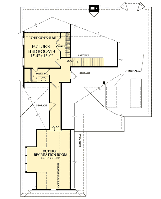 Plan 32420WP: Delightful Curb Appeal - Floor Plan - 2nd Floor - Ranch, Traditional