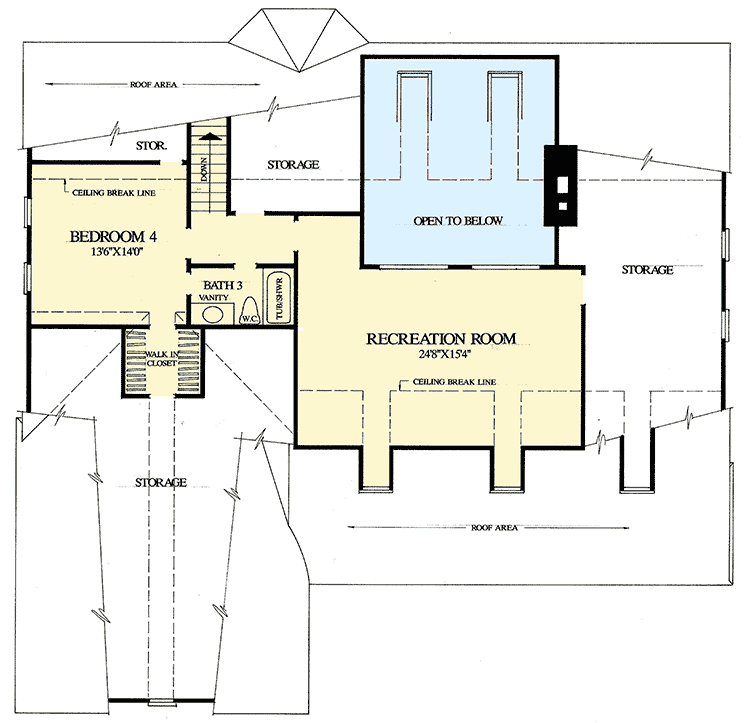 Plan 32436WP: Charming Country Home Plan - Floor Plan - 2nd Floor - Cottage, Country, Farmhouse, Southern