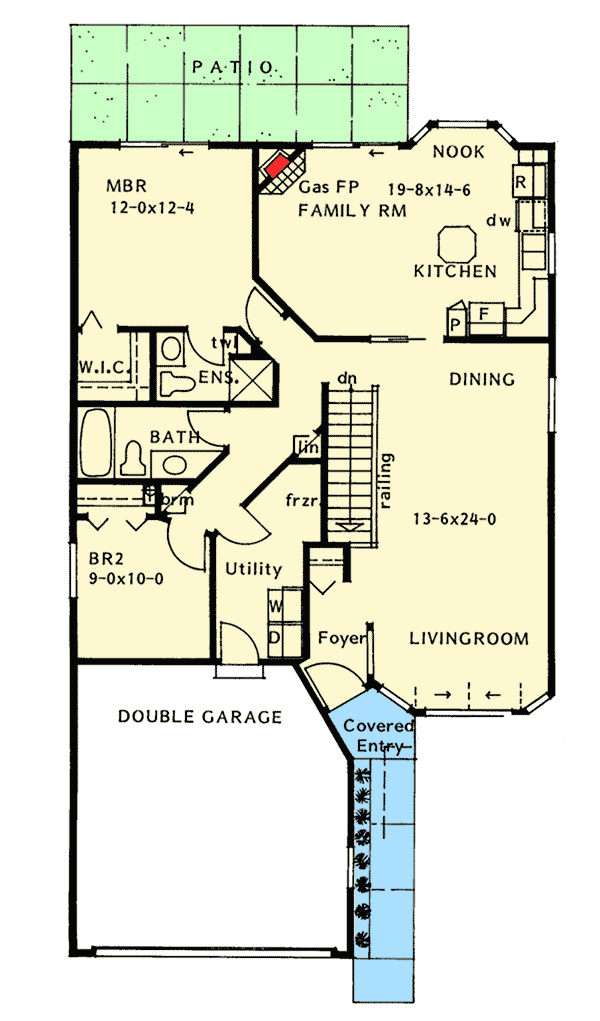 Plan 67733MG: Northwest House Plan with Optional Finished Basement - Floor Plan - Main Level - Northwest