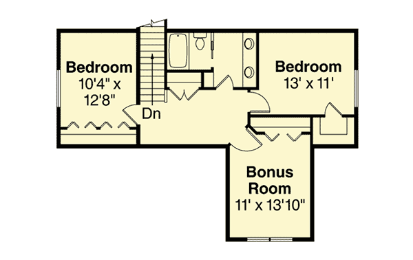 Plan 72856DA: Craftsman Style Three Bedroom House Plan - Floor Plan - 2nd Floor - Craftsman, Northwest