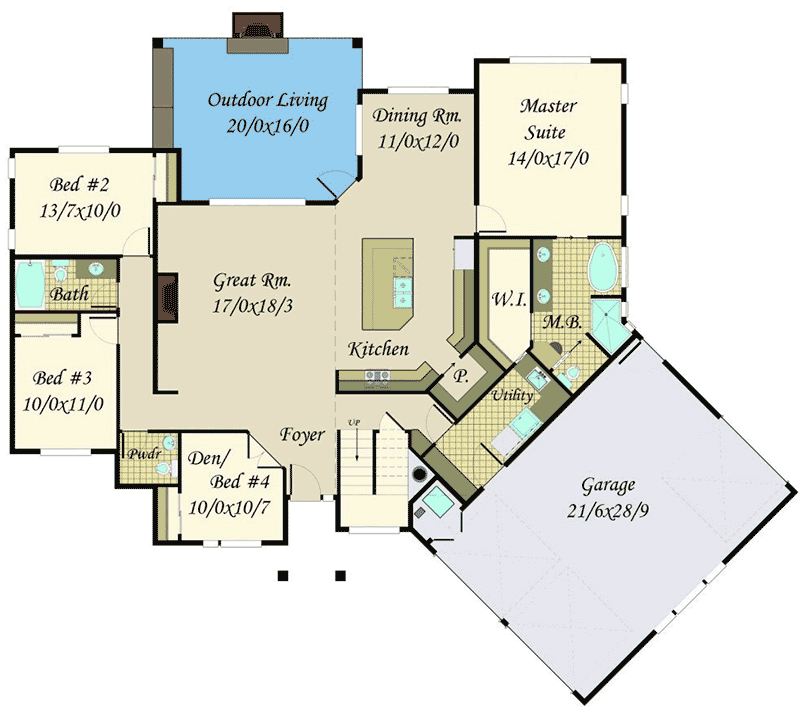 Plan 85156MS: Exciting and Exclusive Craftsman House Plan - Floor Plan - Main Level - Craftsman, Northwest