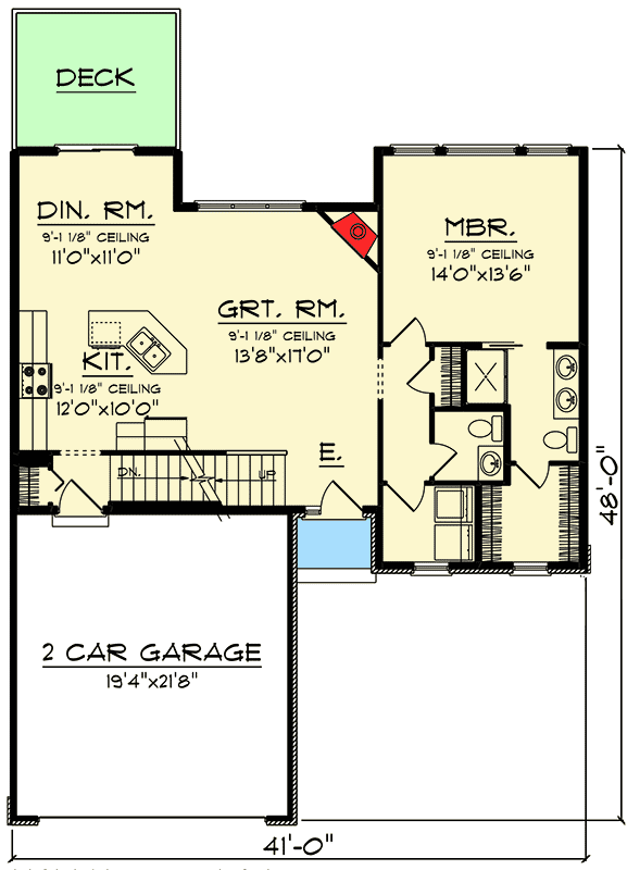 Plan 890011AH: Open Concept Craftsman House Plan - Floor Plan - Main Level - Craftsman, Northwest
