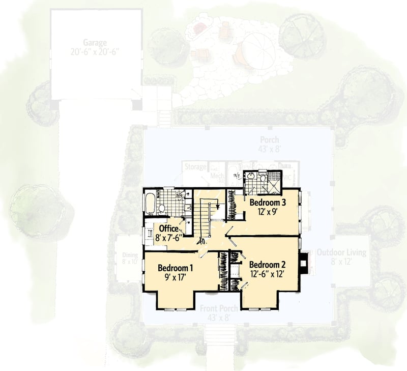 Plan 12954KN: Classic  Country Farmhouse House Plan  - Floor Plan - 2nd Floor - Country, Farmhouse, Rustic