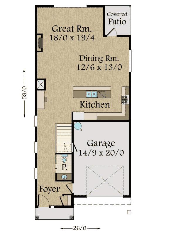 Plan 85174MS: Modern Northwest House Plan - Floor Plan - Main Level - Northwest, Prairie