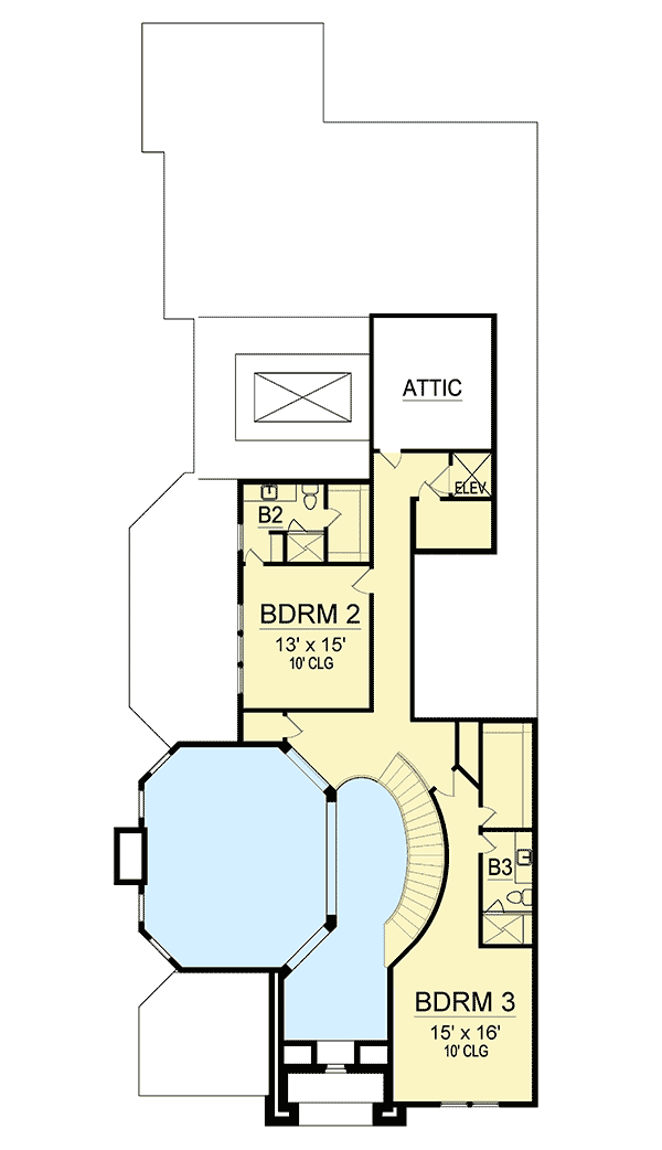 Plan 36535TX: Luxurious Hill Country House Plan - Floor Plan - 2nd Floor - Hill Country, Traditional