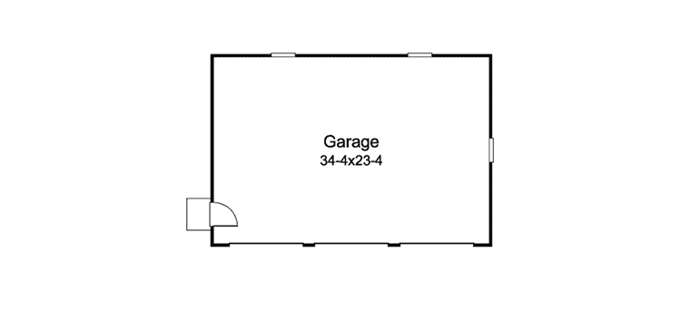 Plan 57347HA: Country Ranch with Loft - Floor Plan - Detached Garage - Country, Farmhouse, Traditional
