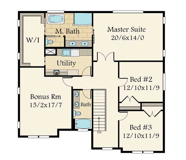 Plan 85200MS: 4-Bed Modern Prairie-Style House Plan with Flex Room - Floor Plan - 2nd Floor - Modern, Northwest, Prairie
