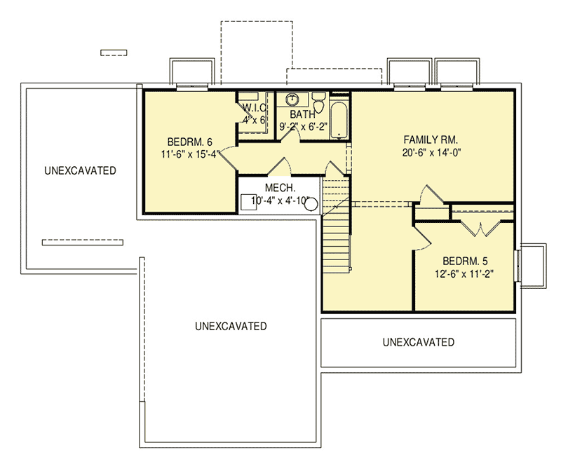 Plan 290034IY: Comfortable Craftsman House Plan with Optional Finished Lower Level - Floor Plan - Optional Lower Level - Craftsman, Northwest, Traditional