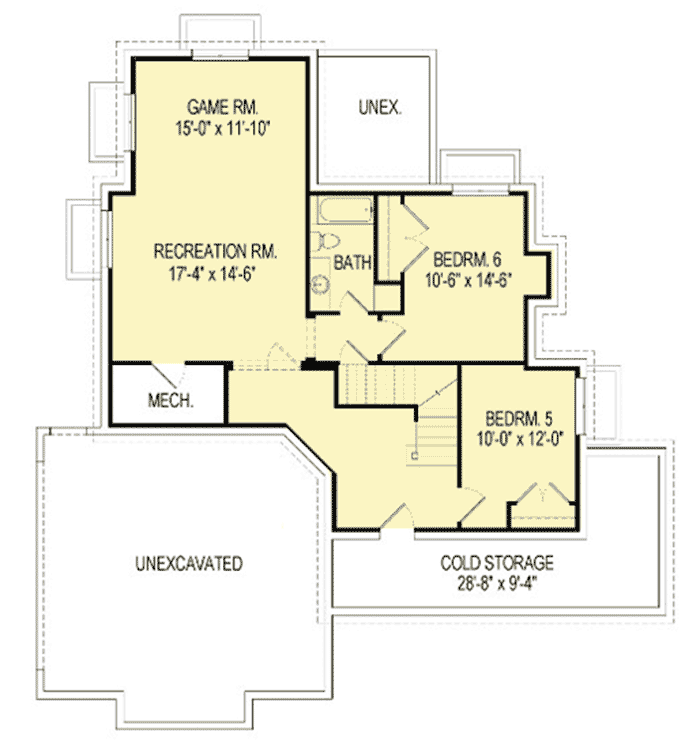 Plan 290046IY: Four Bedroom Craftsman House Plan - Floor Plan - Optional Lower Level - Craftsman, Northwest