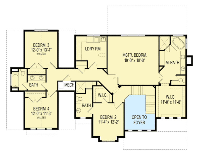 Plan 290049IY: Four to Six Bedroom Craftsman House Plan - Floor Plan - 2nd Floor - Craftsman, Northwest