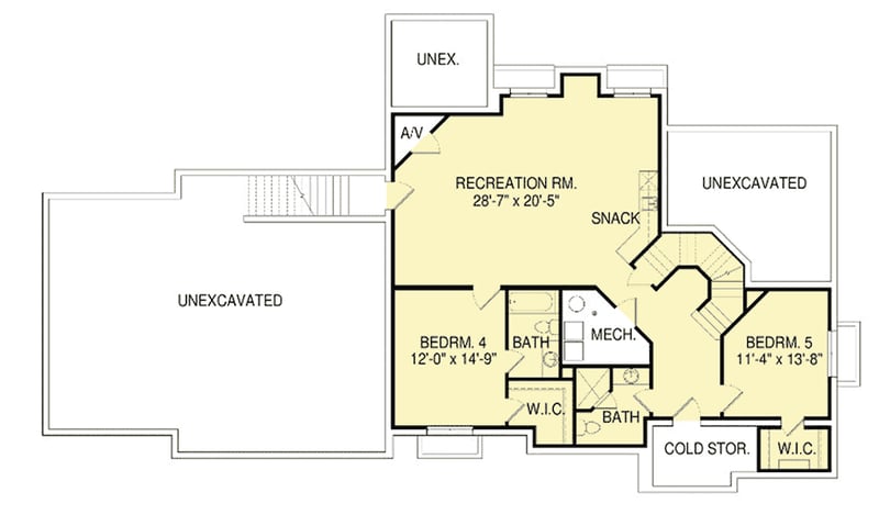 Plan 290076IY: Rugged Craftsman House Plan with Master Balcony - Floor Plan - Optional Lower Level - Craftsman, Northwest, Rustic