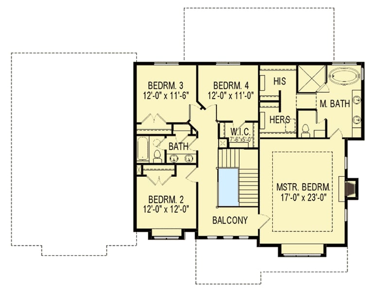 Plan 290078IY: Craftsman House Plan with the Potential for Six Bedrooms - Floor Plan - 2nd Floor - Craftsman, Northwest