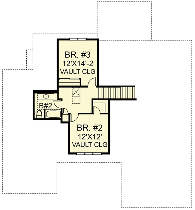Plan 770005CED: Charming Traditional House Plan - Floor Plan - 2nd Floor - Cape Cod, Farmhouse, New American, Northwest, Traditional
