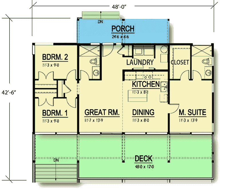 Plan 737003LVL: Contemporary House Plan with Panoramic Views - Floor Plan - Main Level - Beach, Coastal, Contemporary, Mid Century Modern, Modern, Mountain, Vacation