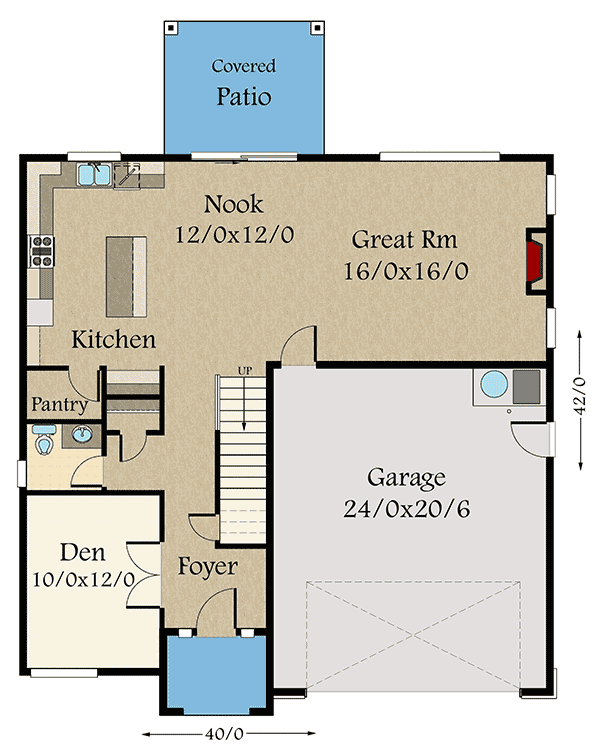 Plan 85238MS: Exclusive 3-Bed Modern House Plan - Floor Plan - Main Level - Contemporary, Northwest