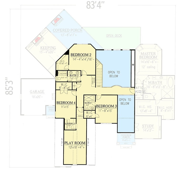 Plan 24376TW: 4-Bedroom Traditional House Plan with Striking Curb Appeal - Floor Plan - Second Level - Country, Craftsman, New American, Traditional