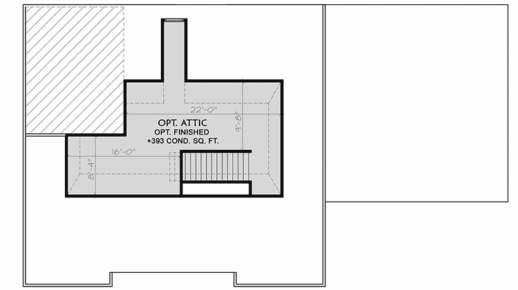 Plan 500046VV: New American House Plan with Crafts Room and Third Floor Expansion - 3638 Sq Ft - Floor Plan - Attic - Craftsman, New American, Northwest, Traditional