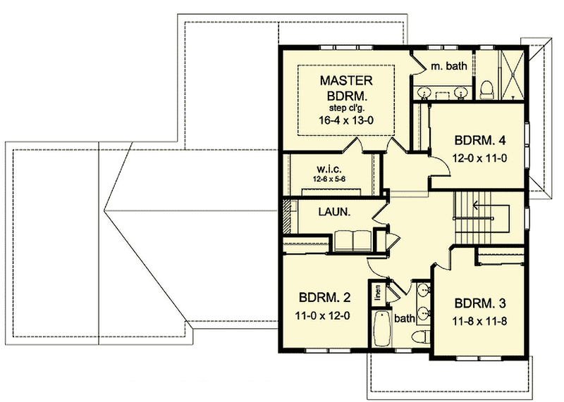 Plan 790006GLV: Exclusive 4 Bedroom Traditional House Plan - Floor Plan - 2nd Floor - New American, Northwest, Traditional