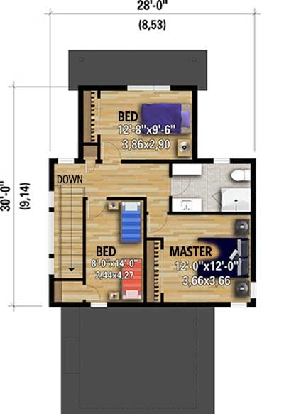 Plan 80923PM: Dramatic 3-Bed Modern House Plan - Floor Plan - 2nd Floor - Contemporary, Modern, Mountain, Northwest, Vacation