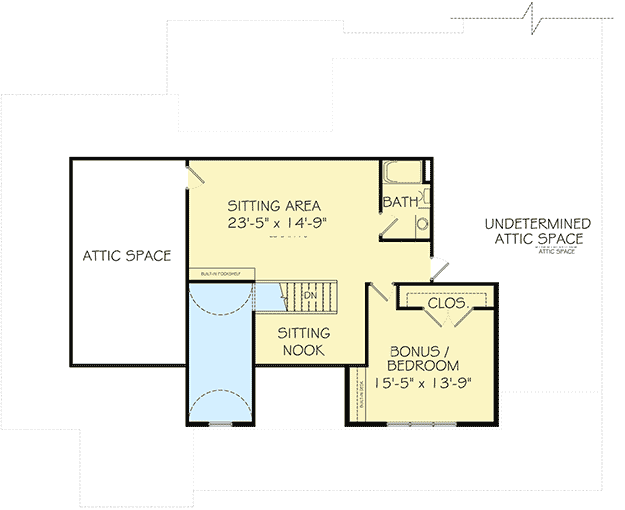 Plan 77642FB: Enchanting 4-Bed Craftsman House Plan with In-Law Suite and Bonus Room - Floor Plan - 2nd Floor