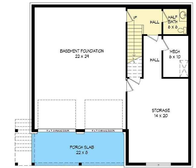 Plan 68578VR: 3-Bedroom House Plan with Two Master Suites for the Sloping Lot - Floor Plan - Lower Level - Mountain, New American