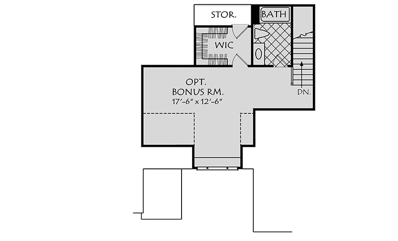 Plan 710008BTZ: Attractive Southern House Plan with Alternate Exteriors Available - Floor Plan - Bonus Level - Southern, Traditional