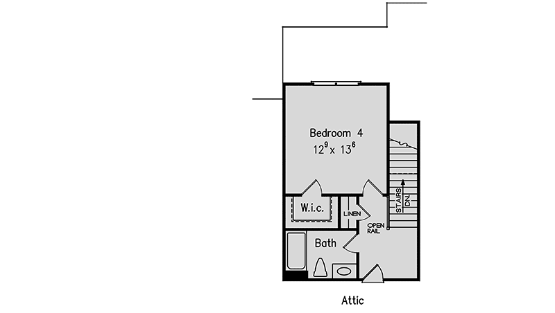 Plan 710037BTZ: Attractive House Plan with Beamed, Coffered and Vaulted Ceilings - Floor Plan - Bonus - Ranch, Traditional