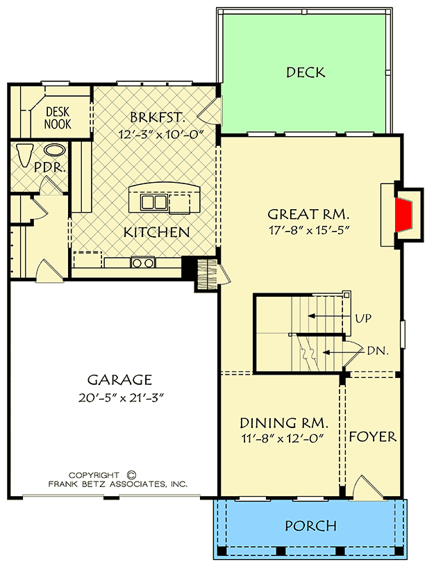 Plan 710084BTZ: Easy-To-Build Fits-Anywhere House Plan - Floor Plan - Main Level - Traditional