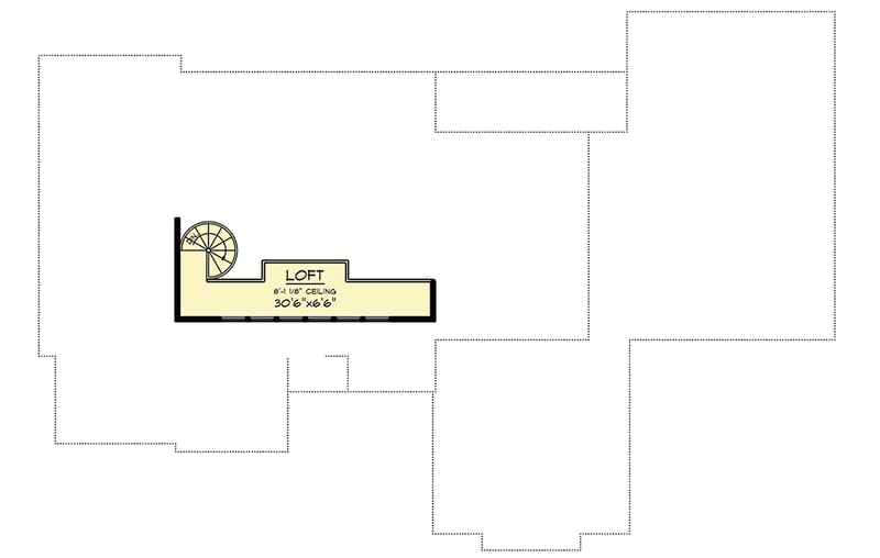 Plan 890112AH: Modern Prairie-Style House Plan with Loft Overlook - Floor Plan - 2nd Floor - Northwest, Prairie, Ranch