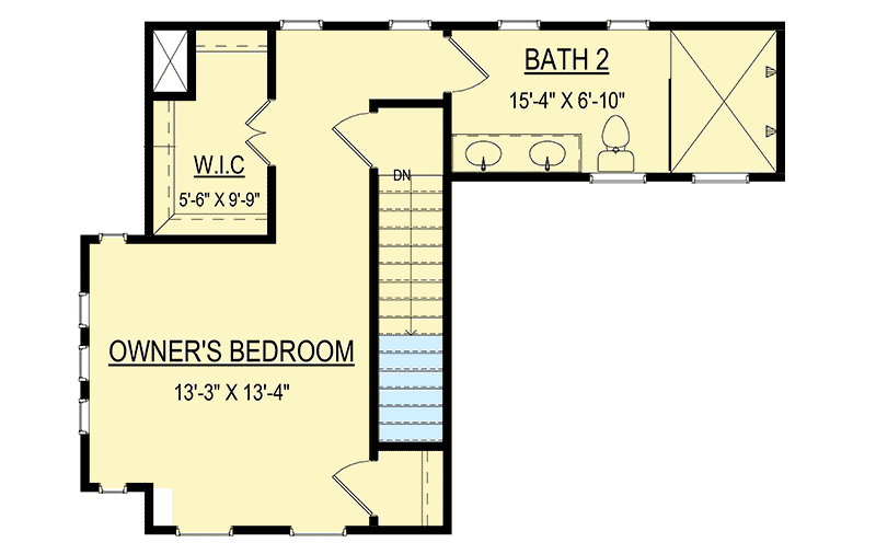 Plan 83606CRW: Two-Story Contemporary House Plan with Optional 2-Car Garage - Floor Plan - Second Level - Contemporary, Modern, Northwest
