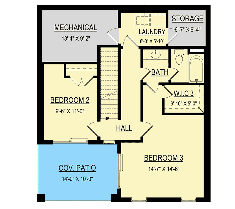 Plan 83606CRW: Two-Story Contemporary House Plan with Optional 2-Car Garage - Floor Plan - Lower Level - Contemporary, Modern, Northwest