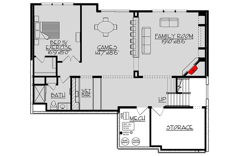 Plan 73427HS: Luxurious Craftsman House Plan with Optional Lower Level - Floor Plan - Optional Lower Level - Country, Craftsman, Mountain, New American, Northwest