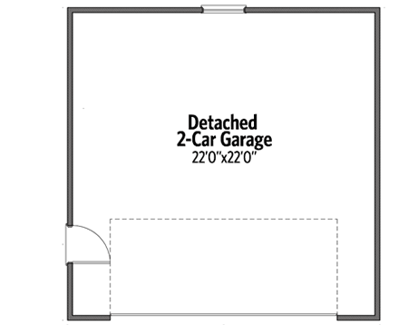 Plan 31553GF: Adorable Bungalow Plan with Detached Garage - Floor Plan - Detached Garage - Bungalow, Country, Craftsman, Vacation