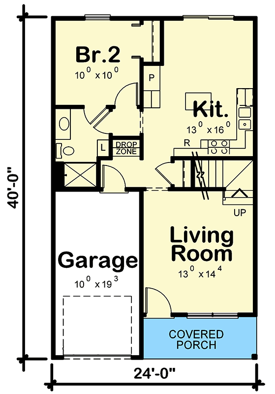 Plan 42597DB: Option-Filled Budget-Friendly Craftsman House Plan - Floor Plan - Main Level - Craftsman, Northwest