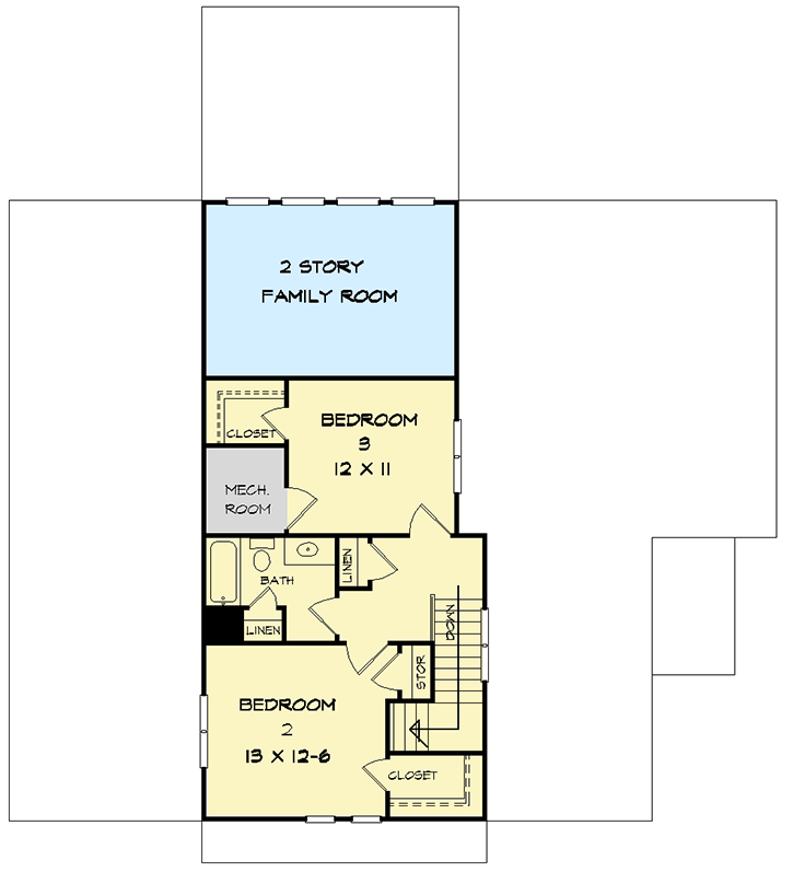 Plan 360058DK: Barndominium Style Country Home Plan with Open-Concept Layout - Floor Plan - 2nd Floor - Barndominium, Country, Craftsman, Farmhouse, Southern
