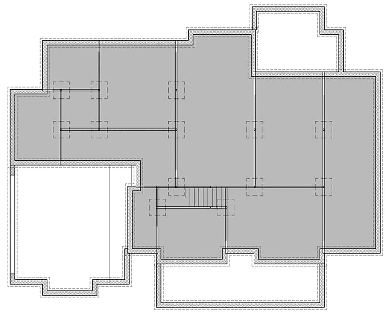 Plan 16913WG: Country Home Plan with Welcoming Front Porch and Bonus Expansion - Floor Plan - Lower Level - Cottage, Country, Farmhouse, Hill Country, New American, Southern