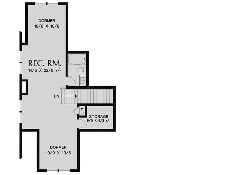 Plan 69740AM: Charming Country Craftsman House Plan with Rec Room Over Garage - Floor Plan - Bonus Room - Country, Craftsman, Northwest